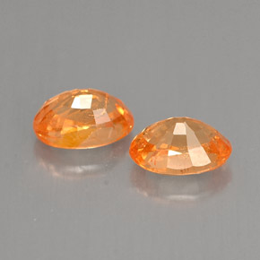 Spessartite Garnet Gemstone in 6 x 4 mm (calibrated) Size for Sale, Spessartite Garnet Stone in Orange Color