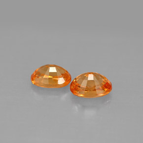Spessartite Garnet Gemstone in 5.9 x 4.2 mm Size for Sale, Spessartite Garnet Stone in Orange Color