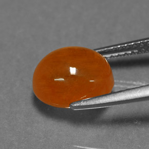 Spessartite Garnet Gemstone in 9.9 x 8.4 mm Size for Sale, Spessartite Garnet Stone in Mandarin Orange Color