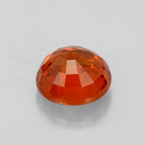Spessartite Garnet Gemstone in 5.5 mm Size for Sale, Spessartite Garnet Stone in Mandarin Orange Color