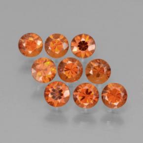 1.82 ct Orange Spessartite Garnet Gemstone, Spessartite Garnet Gem in Diamond-Cut Shape for Sale.
