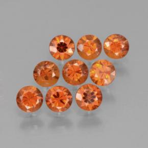 1.82 ct Orange Spessartite Garnet Stone, Natural Spessartite Garnet in Diamond-Cut Shape for Sale