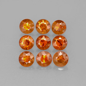 1.99 ct Orange Spessartite Garnet Gemstone, Spessartite Garnet Gem in Diamond-Cut Shape for Sale.