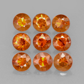 1.99 ct Orange Spessartite Garnet Stone, Natural Spessartite Garnet in Diamond-Cut Shape for Sale