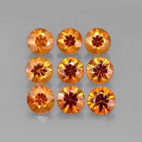 1.97 ct Orange Spessartite Garnet Stone, Natural Spessartite Garnet in Diamond-Cut Shape for Sale