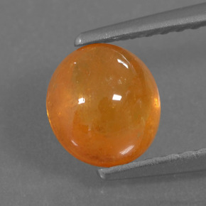 1.9ct Oval Cabochon Orange Spessartite Garnet Gem for sale 1.9ct Oval Cabochon Orange Spessartite Garnet Gem (ID: 222223)