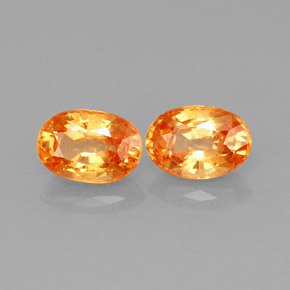 1.49 ct Orange Spessartite Garnet Stone, Natural Spessartite Garnet in Oval Facet Shape for Sale