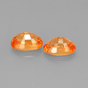 Spessartite Garnet Gemstone in 6 x 4.2 mm Size for Sale, Spessartite Garnet Stone in Mandarin Orange Color