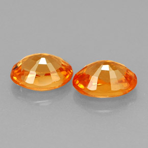 Spessartite Garnet Gemstone in 6.1 x 4.2 mm Size for Sale, Spessartite Garnet Stone in Orange Color