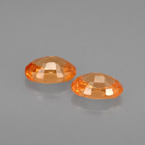Spessartite Garnet Gemstone in 6.2 x 4.2 mm Size for Sale, Spessartite Garnet Stone in Mandarin Orange Color