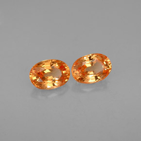 1.16 ct Orange Spessartite Garnet Stone, Natural Spessartite Garnet in Oval Facet Shape for Sale