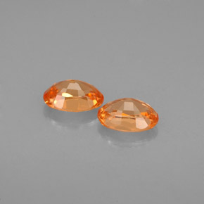Spessartite Garnet Gemstone in 5.6 x 4 mm Size for Sale, Spessartite Garnet Stone in Mandarin Orange Color
