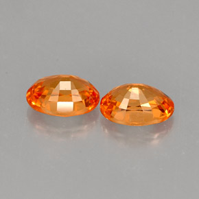 Spessartite Garnet Gemstone in 5.8 x 4.2 mm Size for Sale, Spessartite Garnet Stone in Orange Color