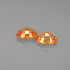 Spessartite Garnet Gemstone in 6.1 x 4.2 mm Size for Sale, Spessartite Garnet Stone in Mandarin Orange Color