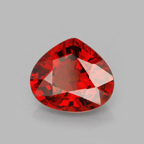 2.79 ct Orange Spessartite Garnet Stone, Natural Spessartite Garnet in Pear Facet Shape for Sale