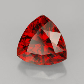 4.48 ct Orange Spessartite Garnet Stone, Natural Spessartite Garnet in Trillion Facet Shape for Sale
