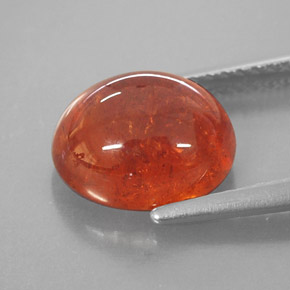 Spessartite Garnet Gemstone in 10 x 8 mm (calibrated) Size for Sale, Spessartite Garnet Stone in Orange Color