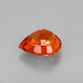 Spessartite Garnet Gemstone in 5.8 x 5.1 mm Size for Sale, Spessartite Garnet Stone in Mandarin Orange Color