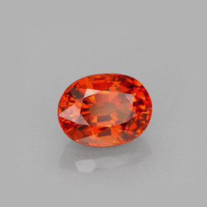 1.07 ct Orange Spessartite Garnet Stone, Natural Spessartite Garnet in Oval Facet Shape for Sale