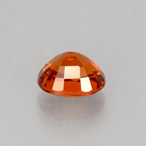 Spessartite Garnet Gemstone in 5.4 x 4.8 mm Size for Sale, Spessartite Garnet Stone in Mandarin Orange Color