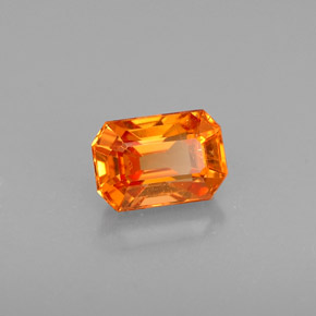 0.83 ct Orange Spessartite Garnet Stone, Natural Spessartite Garnet in Octagon Facet Shape for Sale