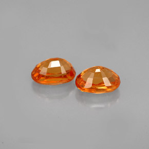 Spessartite Garnet Gemstone in 6 x 4 mm (calibrated) Size for Sale, Spessartite Garnet Stone in Orange Color