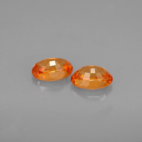 Spessartite Garnet Gemstone in 6 x 4.3 mm Size for Sale, Spessartite Garnet Stone in Orange Color
