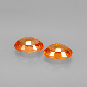 Spessartite Garnet Gemstone in 6 x 4 mm (calibrated) Size for Sale, Spessartite Garnet Stone in Orange Color