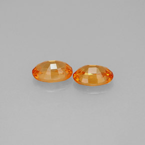 Spessartite Garnet Gemstone in 6.1 x 4.3 mm Size for Sale, Spessartite Garnet Stone in Mandarin Orange Color