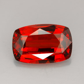 6.30 ct Orange Spessartite Garnet Gemstone, Spessartite Garnet Gem in Cushion-Cut Shape for Sale.