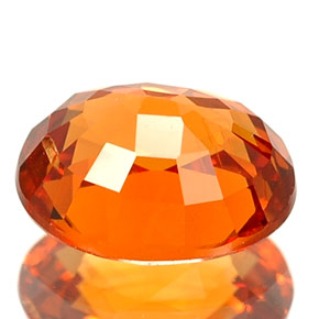 Spessartite Garnet Gemstone in 7 x 5.6 mm Size for Sale, Spessartite Garnet Stone in Mandarin Orange Color