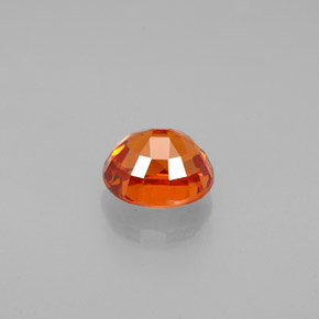 Spessartite Garnet Gemstone in 6.4 x 5.5 mm Size for Sale, Spessartite Garnet Stone in Mandarin Orange Color