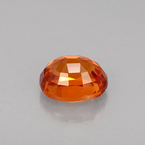 Spessartite Garnet Gemstone in 6.7 x 5.5 mm Size for Sale, Spessartite Garnet Stone in Mandarin Orange Color