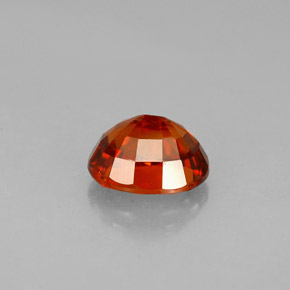 Spessartite Garnet Gemstone in 7 x 5.7 mm Size for Sale, Spessartite Garnet Stone in Red Orange Color