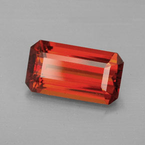 3.68 ct Orange Spessartite Garnet Gemstone, Spessartite Garnet Gem in Octagon Facet Shape for Sale.