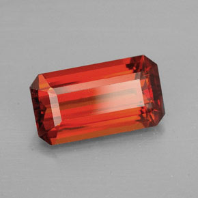 3.68 ct Orange Spessartite Garnet Stone, Natural Spessartite Garnet in Octagon Facet Shape for Sale