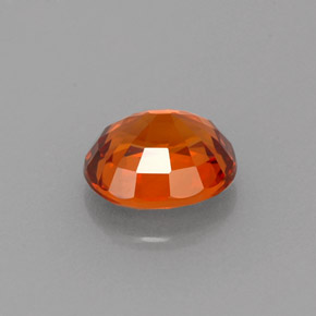 Spessartite Garnet Gemstone in 7.2 x 6.2 mm Size for Sale, Spessartite Garnet Stone in Mandarin Orange Color