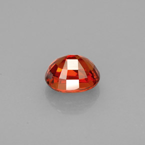 Spessartite Garnet Gemstone in 6.3 x 5.2 mm Size for Sale, Spessartite Garnet Stone in Mandarin Orange Color