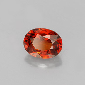 1.22 ct Orange Spessartite Garnet Stone, Natural Spessartite Garnet in Oval Facet Shape for Sale