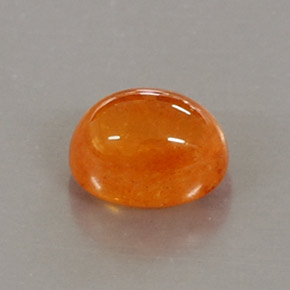 3.98 ct Orange Spessartite Garnet Stone, Natural Spessartite Garnet in Oval Cabochon Shape for Sale