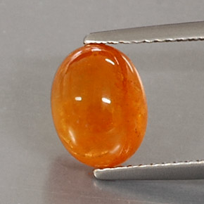 Spessartite Garnet Gemstone in 9 x 7 mm (calibrated) Size for Sale, Spessartite Garnet Stone in Orange Color