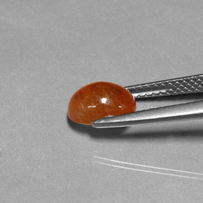 Spessartite Garnet Gemstone in 8 x 6 mm (calibrated) Size for Sale, Spessartite Garnet Stone in Orange Color