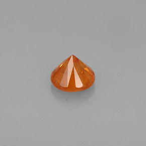 Spessartite Garnet Gemstone in 4.3 mm Size for Sale, Spessartite Garnet Stone in Orange Color