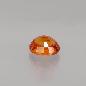 Spessartite Garnet Gemstone in 6.3 x 5.2 mm Size for Sale, Spessartite Garnet Stone in Mandarin Orange Color