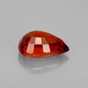 Spessartite Garnet Gemstone in 8 x 5.5 mm Size for Sale, Spessartite Garnet Stone in Red Orange Color