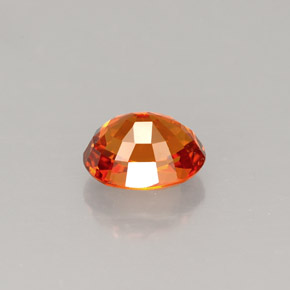 Spessartite Garnet Gemstone in 6.9 x 5.2 mm Size for Sale, Spessartite Garnet Stone in Mandarin Orange Color