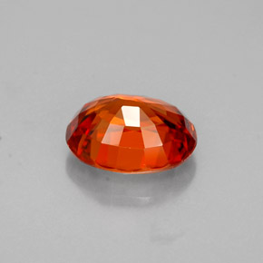 Spessartite Garnet Gemstone in 7.1 x 5.7 mm Size for Sale, Spessartite Garnet Stone in Mandarin Orange Color