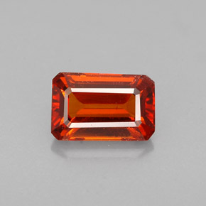 1.15 ct Orange Spessartite Garnet Gemstone, Spessartite Garnet Gem in Octagon Facet Shape for Sale.