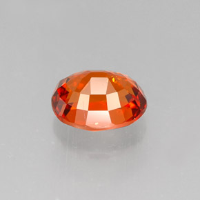 Spessartite Garnet Gemstone in 6.7 x 5.5 mm Size for Sale, Spessartite Garnet Stone in Mandarin Orange Color