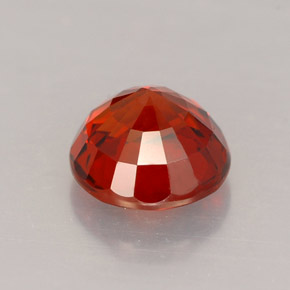 Spessartite Garnet Gemstone in 6.5 mm (calibrated) Size for Sale, Spessartite Garnet Stone in Red Orange Color